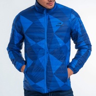 法國【EiDER】男防風抗雪保暖印花羽毛雙面外套/ 7EIV4055-藍/黑