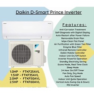 Daikin Dsmart Price Aircon Split Type Inverter 1.5hp