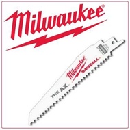 【Milwaukee 美沃奇】6”軍刀鋸片組/木工專用/5入(48-00-5021)