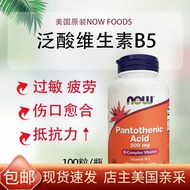 Spot American Now Foods pantothenic acid vitamin b5 capsules 500mg 100 pain wind and kidney metabolism nutrition