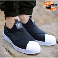 รองเท้าผ้าใบAdidas SUPERSTAR SLIP ONลดราคาล้างสต๊อค สวยตรงปก100%
