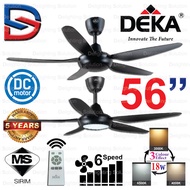 Deka DDC 21 / 21L 56" Remote Ceiling Fan With Led Light 3 Tone Color