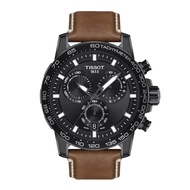 Tissot T125.617.36.051.01 Men's Supersport Chrono Large 45.5mm Quartz Chronograph Leather Strap Dress Fashion Watch T1256173605101