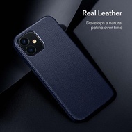 ESR for iPhone 12 Pro Max Case Leather Cover for iPhone 12 mini 12 Pro Max Genuine Leather Case for iPhone 12 12Pro Luxury Black