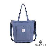 CABACI 韓風大口袋帆布肩背斜背托特包-共4色