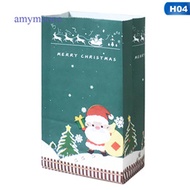 online amymoons tranquillt 10Pcs Kraft Paper Bags Popcorn Bag Candy Box Christmas  Bags Paper Gift B