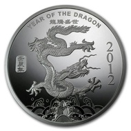 Koin Silver Dragon 2012 1 Oz 0.999 Fine Silver R7440