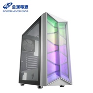 FSP 全漢 CMT211 白 全鐵網 ARGB 附4風扇 玻璃透側 電競機殼 散熱機殼 電腦機殼