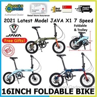 🔥 Java X1 🔥 16inch Foldable Bicycle Shimano Foldie Bike Mini Fit 7S 7Speed