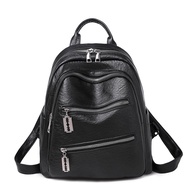 Kulit Asli Kulit Backpack Wanita Rucksack Cross Badan Bahu Beg Beg Sekolah Gadis Perjalanan Wanita Buku Laptop Messenger Beg Galas Kecil Beg