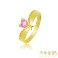 【今生金飾】祈願幸福戒(時尚黃金開運尾戒)