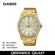 Casio Analog Gold Dress Watch (MTP-VD02G-9E)