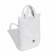adidas 後背包 Roll Top 3D BKPK 男女款 愛迪達 三葉草 立體格紋 三宅一生 流行 白 黑 DV0201