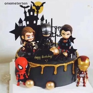 ont  Q version Avengers figurine birthday cake decoration America Captain Batman n