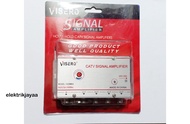 [PROMO] Booster Antena TV / CATV Signal amplifier Splitter 4 way VISERO Berkualitas dan terbaik (Harga GROSIR) - elektrikjaya