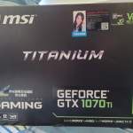 MSI GeForce GTX 1070 Ti Titanium鈦金版 8G