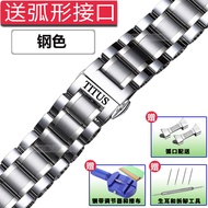 โปรโมชั่น band สแตนเลส titusไตตัสไตตัสนาฬิกาเหล็ก เหล็กสเตนเลสสตีล19 20mmสร้อยข้อมือโลหะคู่ชายและหญิง qk8Y ราคาถูก สาย นาฬิกา สาย นาฬิกา garmin สาย นาฬิกา casio สาย หนัง นาฬิกา