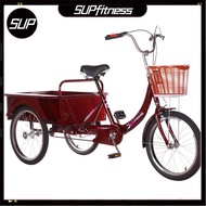 SUPfitness Adult Pedal Tricycle Small Portable Walking for the Middle-aged and Elderly Rickshaw YU0T