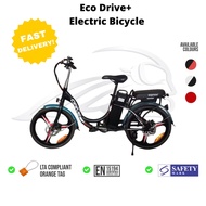 Eco Drive+ Drive Plus Electric Bicycle | E-bike | SG E bike | 20 Inch | 48V 10.5 AH | LTA Approved