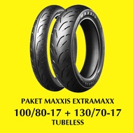 MAXXIS EXTRAMAXX 100/80-17 + 130/70-17 PAKET BAN TUBELESS RING 17"