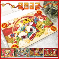 CNY Chinese New Year Decoration，Festive Floor mat Door mat， Carpet，Tiger Mat