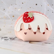 Strawberry ice cream cute mini coin purse small coin small bag tiktok zipper student Lady wallet