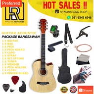 Guitar Acoustic Murah Budget Gitar Kapok Package For Beginner/ acesories guitar / capo / tuner gitar / string / strap