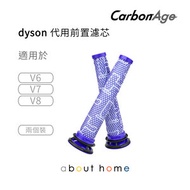 Dyson 代用前置濾芯 2件裝 ( V6 V7 V8 適用) [A02]
