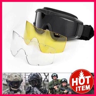 [POPULAR PROD] Military Airsoft Tactical Goggles Shooting Glasses Motorcycle Windproof Wargame Goggles (J1460-6)