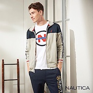 Nautica運動風立領休閒外套-淺灰