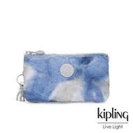 【KIPLING】率性渲染藍三夾層配件包-CREATIVITY L
