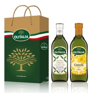 【Olitalia奧利塔】特級初榨橄欖油+芥花油禮盒組(750mlx2瓶)