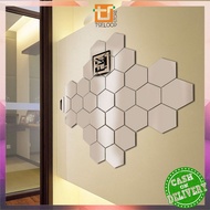 Ofm-k97 Anti Broken Wall Sticker Mirror Sticker / Mirror Wall Sticker Wallpaper Miror Decoration