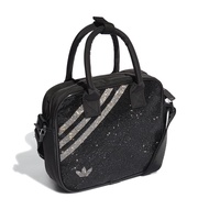 Adidas 手提包 Tote Bag 男女款 黑 托特包 兩用 肩背 側背 多夾層 水鑽設計【ACS】 H09141
