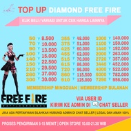 TOP UP DIAMOND FREE FIRE | DM FF / DM FREE FIRE / TOP UP FF / GARENA FREE FIRE | DIAMOND FREE FIRE