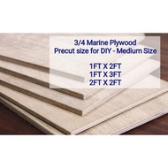 Precut 3/4 Marine Plywood - Medium Cuts