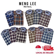 Gazine S/S Cotton Check Shirt ★ Men Fashion ★ Meng Lee Retail