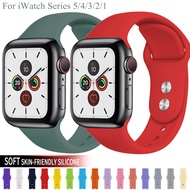 สายรัดข้อมือซิลิโคนนิ่มดั้งเดิม,สำหรับสายรัดข้อมือApple Watch I Watchขนาด44มม. 42มม. 38มม. 40มม. อุปกรณ์เสริมสายรัดข้อมือซิลิโคนสำหรับ5 4 3 2 1สายนาฬิกาApple WatchสำหรับApple Watch Series 5/4/3/2/1