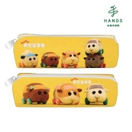 【TOKYU HANDS 台隆手創館】天竺鼠車車中方型筆袋(單入款式隨機)