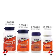 Now Foods, Vitamin D-3 1000 / 5000 / 10000 IU 120 / 240 / 360 Softgels (Vitamin D3 / D 3 strong bones &amp; immune system)