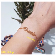 Gelang emas 375 "Sweet" berat 2,3 gram
