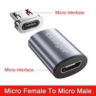 Essager แม่เหล็กอะแดปเตอร์ Micro USB สำหรับ iPhone ซัมซุง Xiaomi Micro USB หญิงพิมพ์ C ชายเคเบิ้ลแม่เหล็กแปลงเชื่อมต่อ