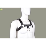 Costume NEW Men's Leather Chest Harness Bondage Buckles Gay Interest Clubwear Costume