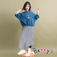 【betty’s 貝蒂思】假兩件長裙拼接內搭褲(灰色)
