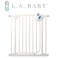 L.A. Baby 美國加州貝比 雙向安全自動上鎖鐵門欄/寵物門欄/幼兒門欄(三道安全鎖裝置)