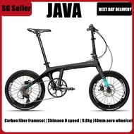 JAVA AIRA 20" carbon folding bike | foldable bike | folding bicycle |Foldable bicycle  |16 speed |20" |lightweight ! !