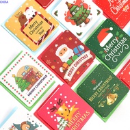 Creative Merry Christmas Small Greeting Cards Kids Mini Christmas Greeting Cards New Year Postcard Gift Card
