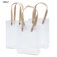 HM Semi Transparent PVC Frosted PP Handbag Christmas Gift Packing Candy Gift Bag LF