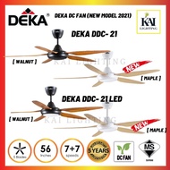 ceiling fan [ 2021 NEW MODEL ] DEKA DDC21   DDC21 LED 56  DECORATIVE CEILING FAN DC MOTOR 3C LED LIGHT WITH REMOTE CONTROL DDC-221L