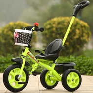 *Ready stock* Children's Tricycle Bicycle 1 ~ 3-year-old Hand Push Tricycle for Boys and Girls 2-3-4-year-old Bicycle